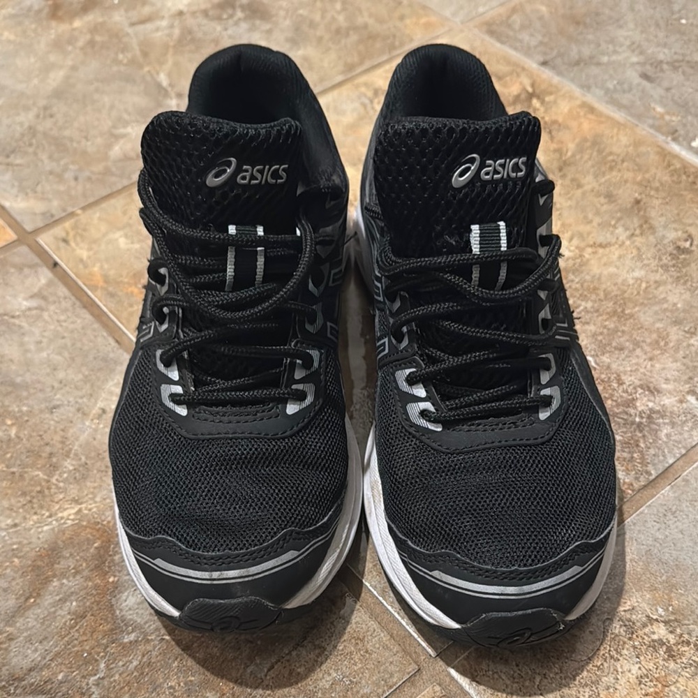 ASICS Black and White Athletic Sneakers
